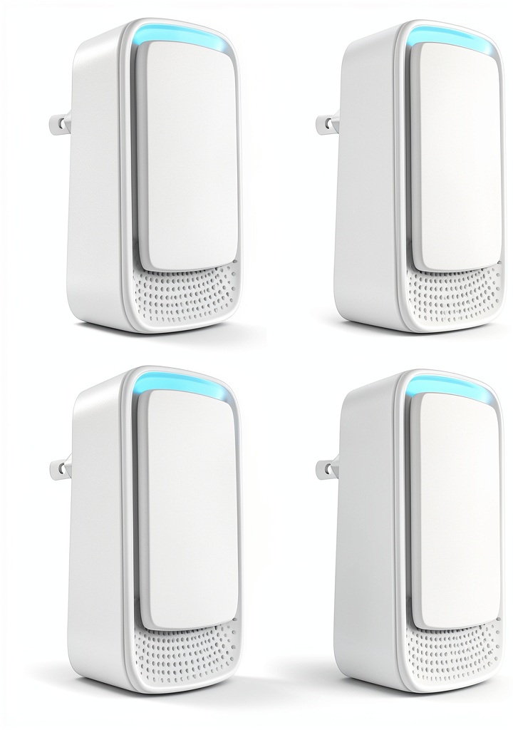Pavo Plug-In Air Ionizer placed on a bedroom nightstand