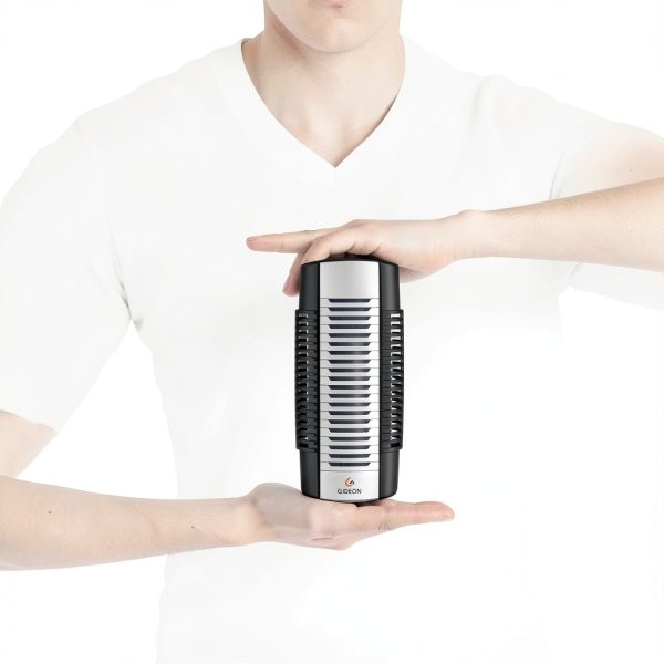 Gideon HEPA Air Purifier UV Light Large Room Black Gray-6