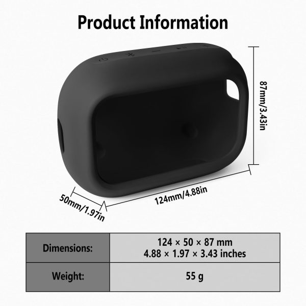 Geiomoo Silicone Speaker Case for Anker Select 4 Go-2