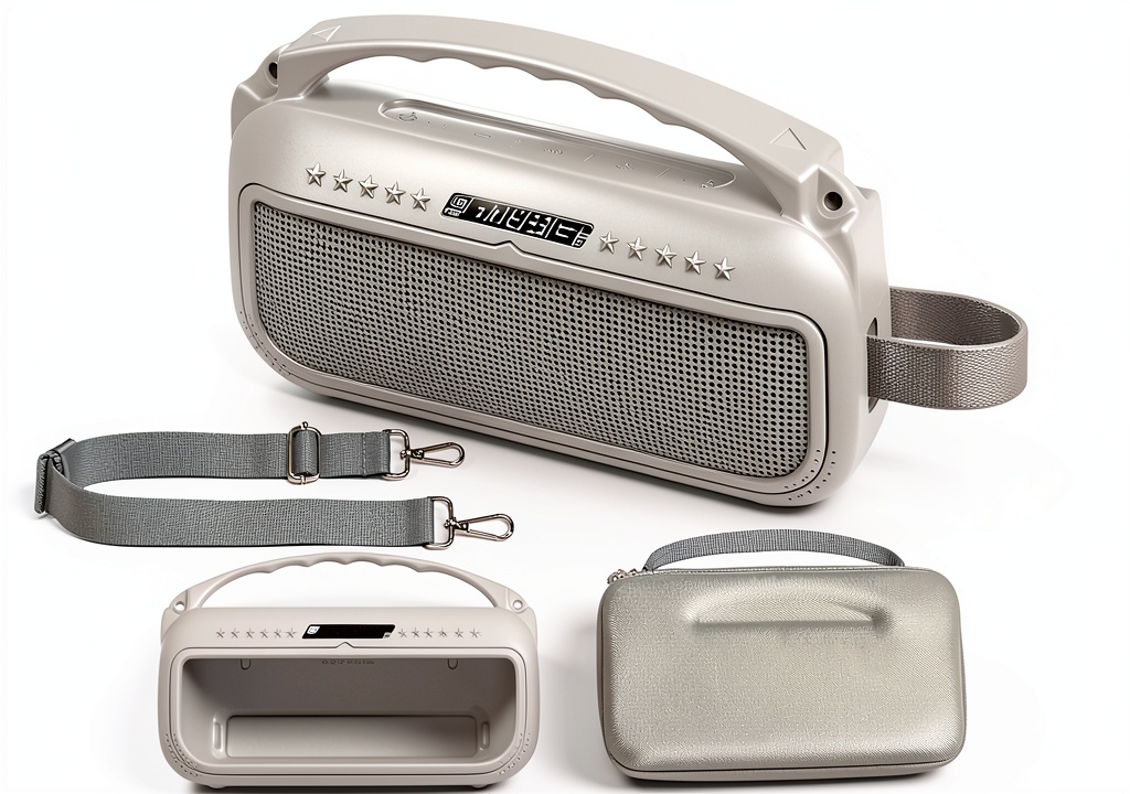 Bose SoundLink Flex in JCHPINE hard case on a campsite