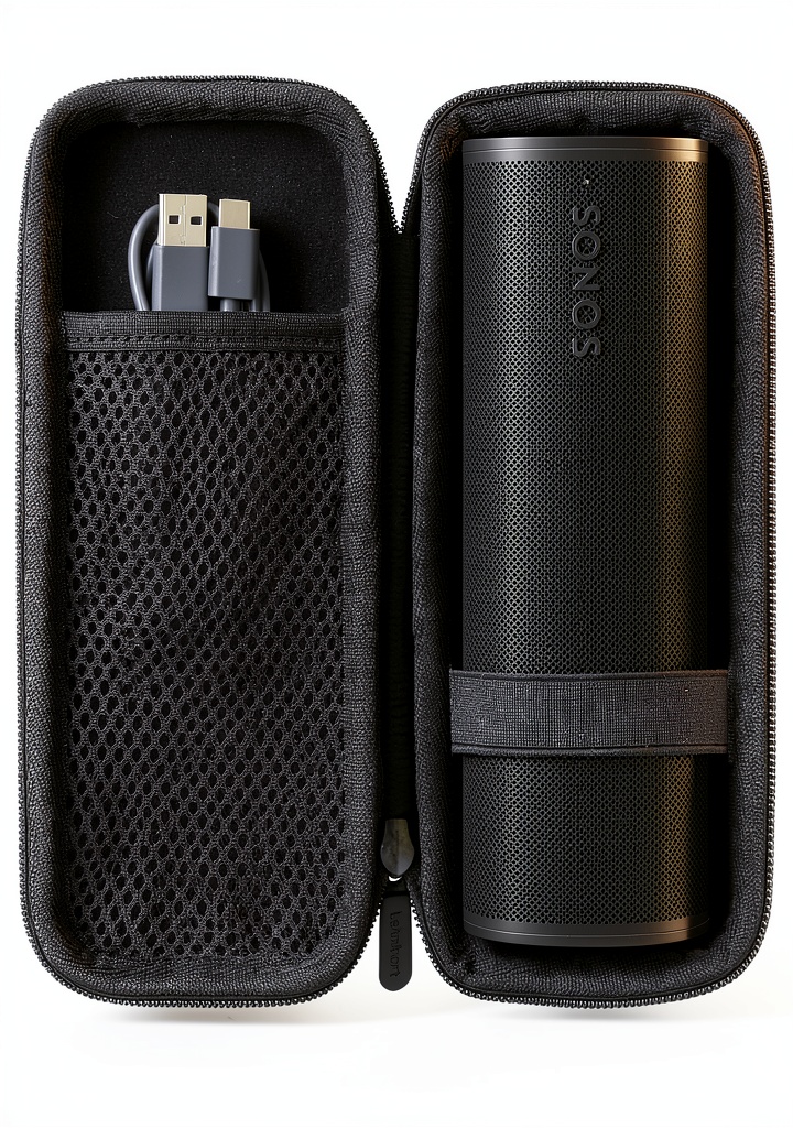 Lebakort case protecting Sonos Roam outdoors