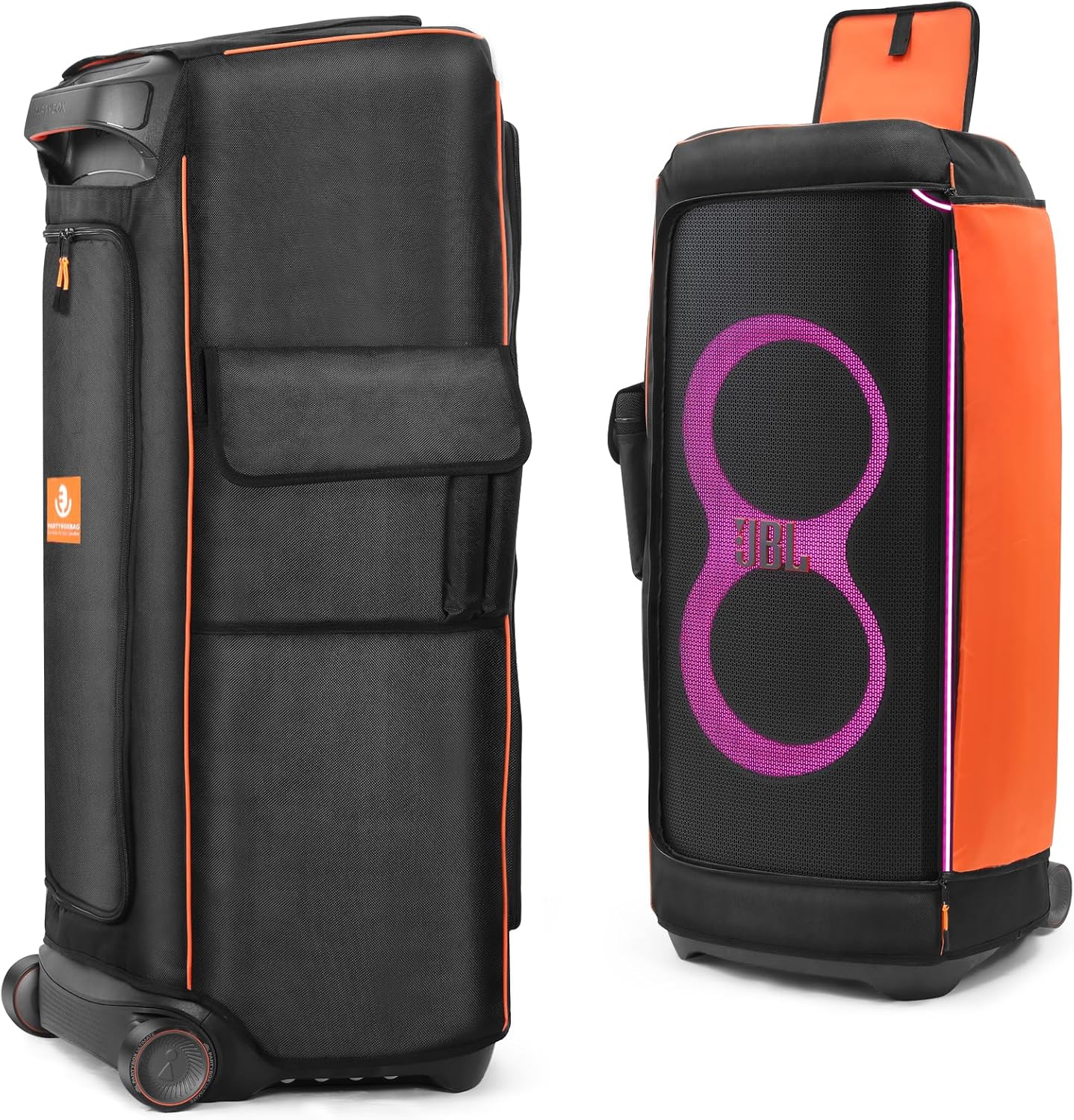 Protective cover on JBL PartyBox Ultimate speaker