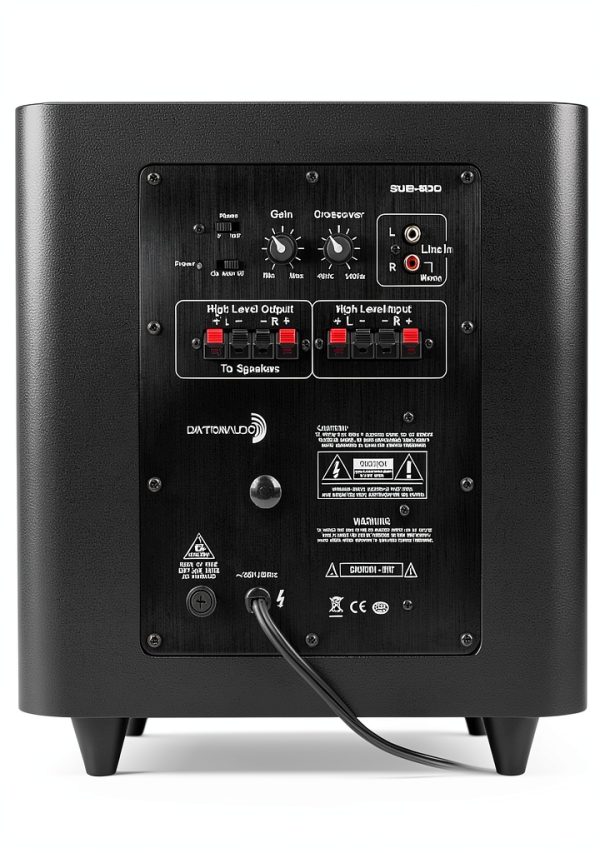 AudioTech SUB-800 Black Floor Standing Subwoofer-2