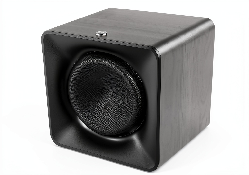 Klipsch Flexus SUB 100 ebony subwoofer in a modern living room