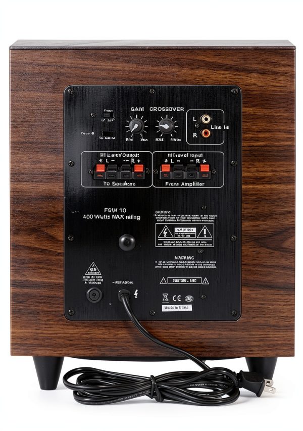 Acoustic Audio PSW-10 Powered Subwoofer Wood-1