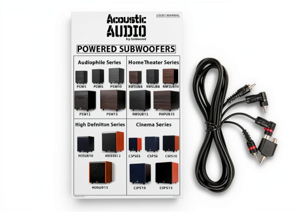 Acoustic Audio PSW-10 Powered Subwoofer Wood-3