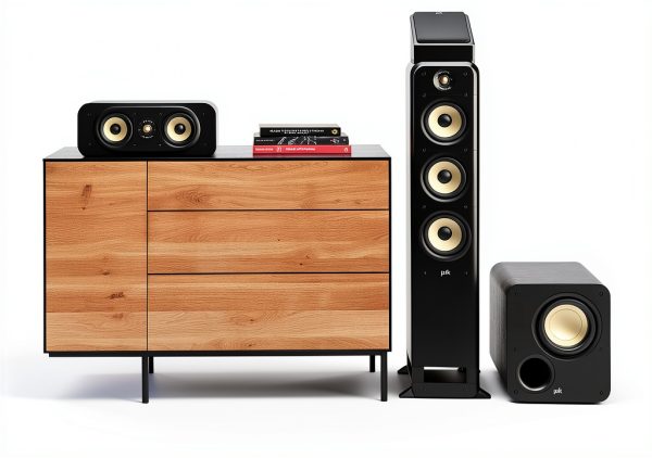 Polk ES8 Subwoofer Black 8‑Inch Floor Standing-2