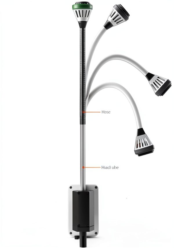 9W Gooseneck Medical Lamp WPWSDWMX Wall‑Mount Exam Light-1