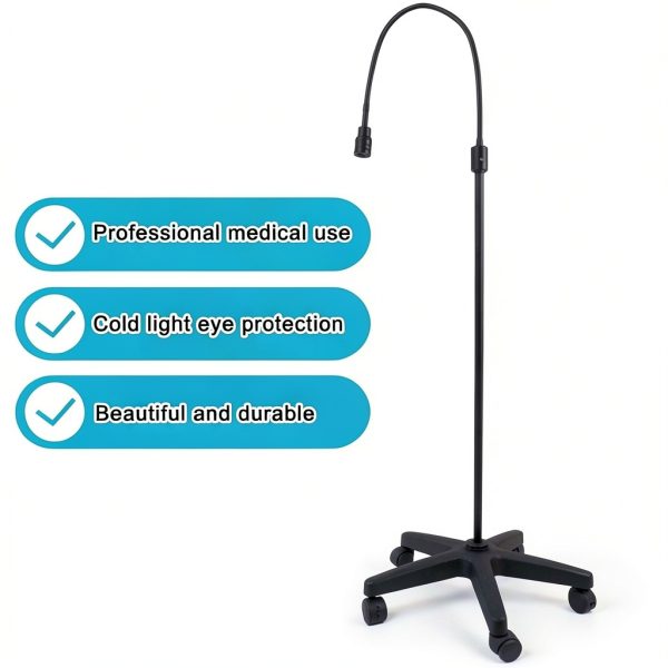 Exam Light WYHBXD Mobile Floor Standing Gooseneck Gynecology Lamp-5
