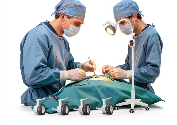 12W LED Medical Exam Light Kang Key Stand with 360° Illumination-2