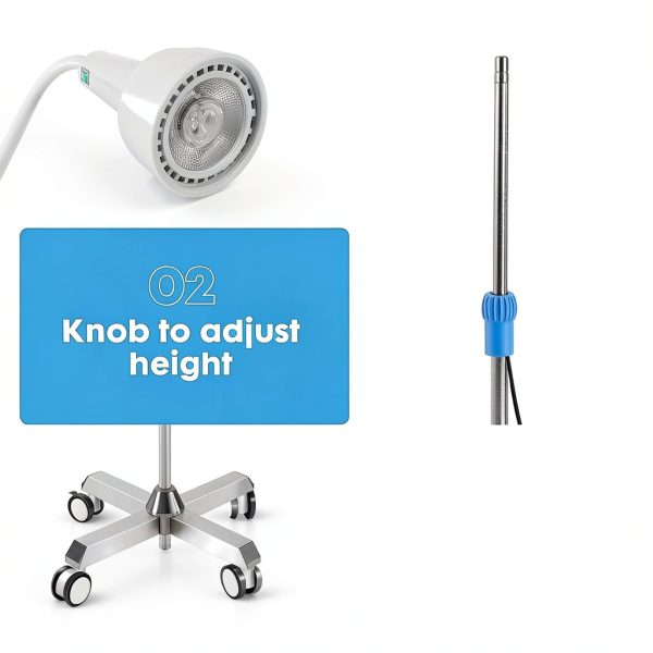 28W LED Surgical Light GSOIGSDKF Lamp with 360° Rotating Steel Base-4