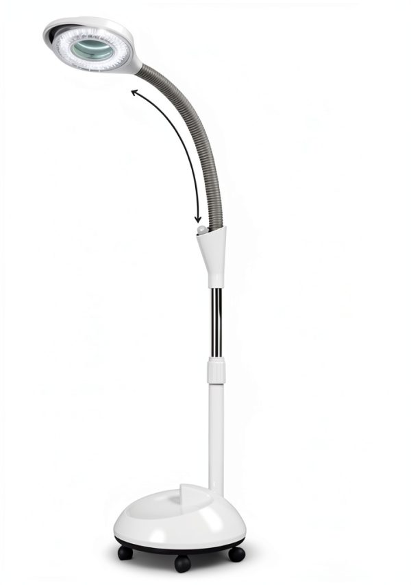 LED Medical Examination Lamp DBGA 8X Magnifying Gooseneck Floor Lamp-1