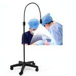 Exam Light WYHBXD Mobile Floor Standing Gooseneck Gynecology Lamp-0