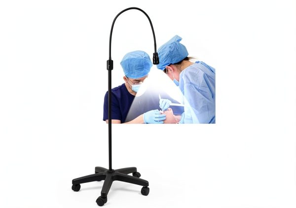 Exam Light WYHBXD Mobile Floor Standing Gooseneck Gynecology Lamp-0