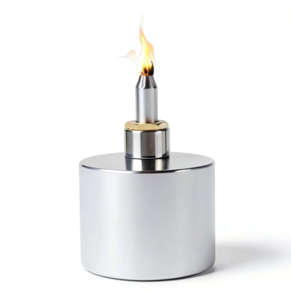 200ml 304 Stainless Steel Alcohol Burner with Wick Anti Explosion Lamp-3